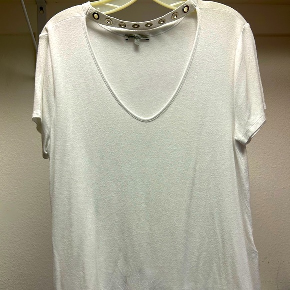 Charlotte Russe white top Sz M - Picture 1 of 8